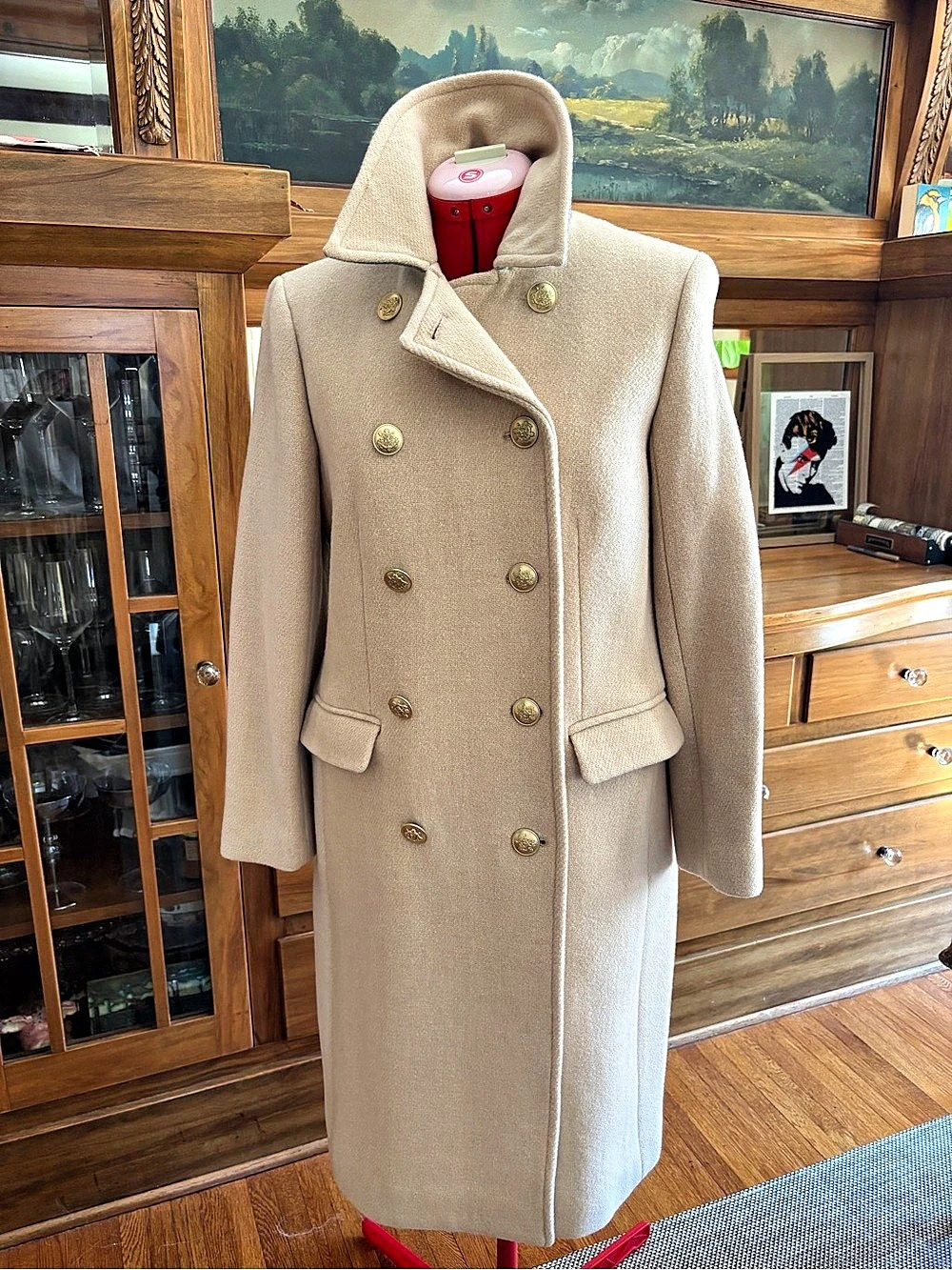 J.Crew Warwick Top Coat in Italian Stadium-Cloth Wool Blend - Heather Beige